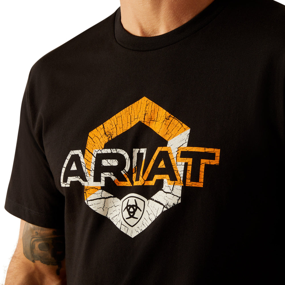 Ariat Mens Black Hexagon Ariat T-Shirt