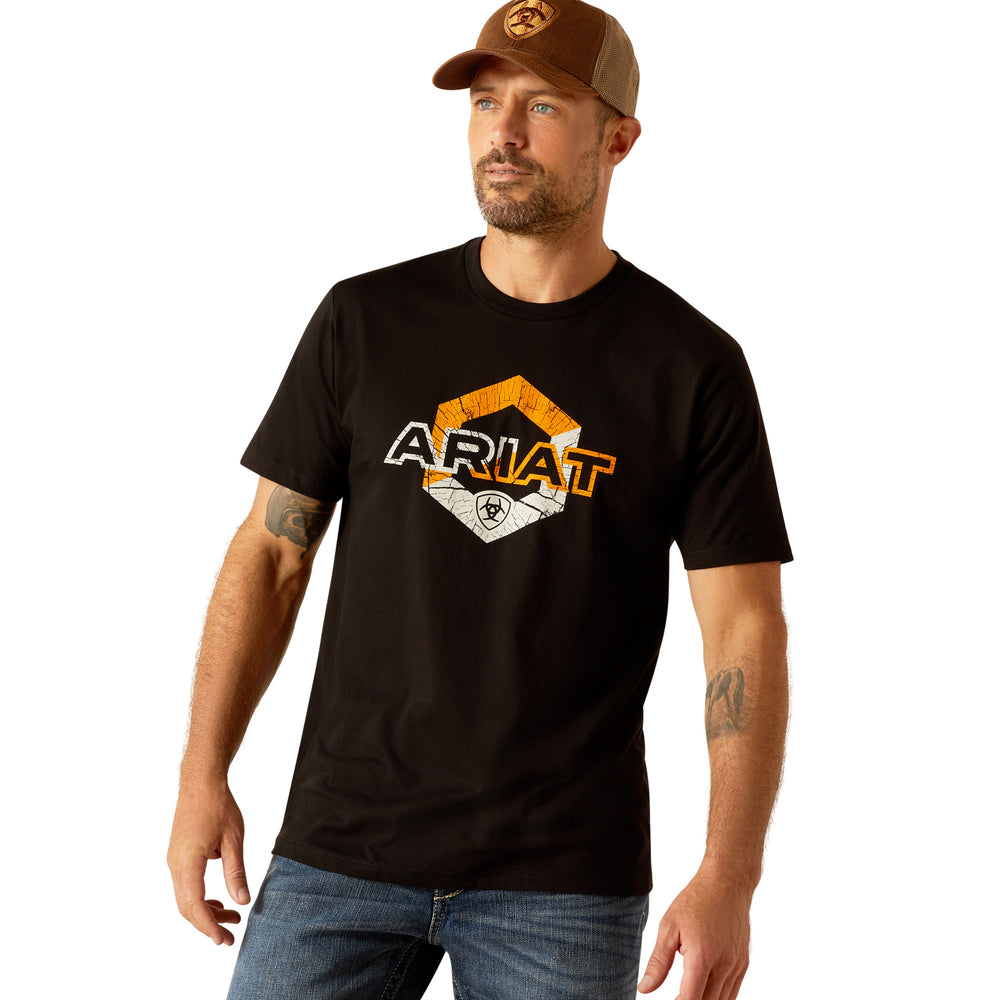 Ariat Mens Black Hexagon Ariat T-Shirt