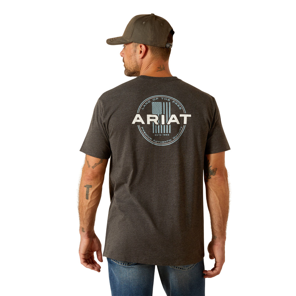 Ariat Mens Grey Charcoal Ariat T-Shirt