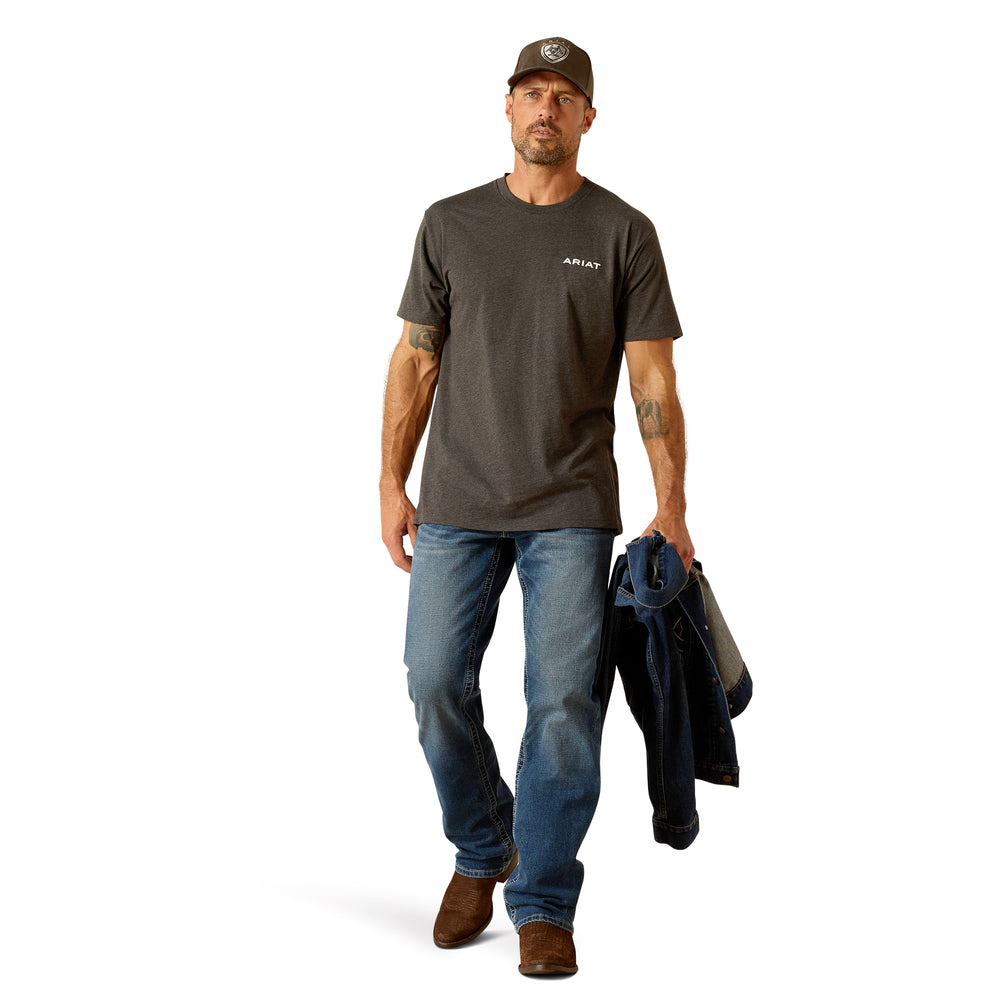 Ariat Mens Grey Charcoal Ariat T-Shirt