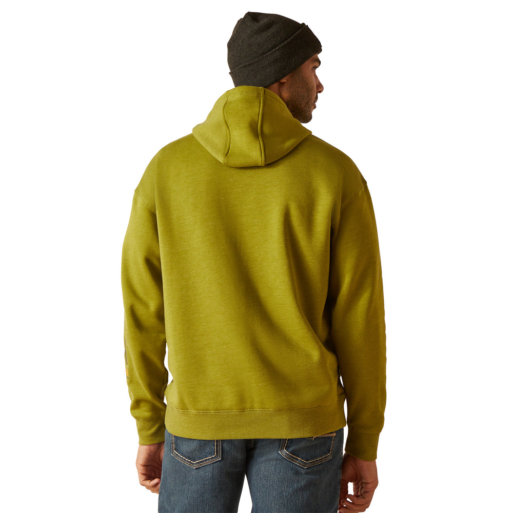 Ariat Mens Rebar Work Green Hoodie