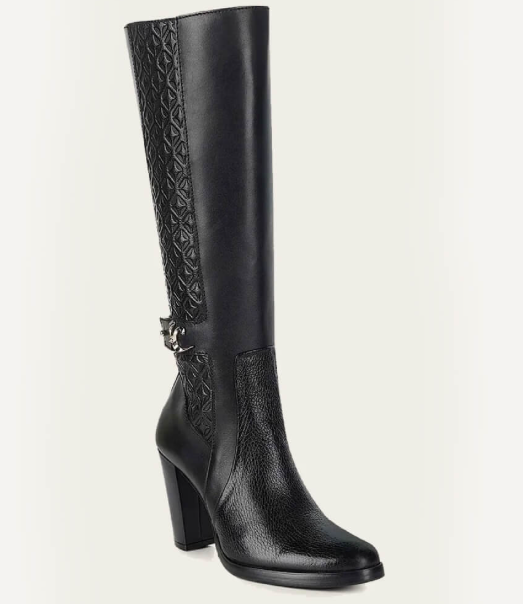 Cuadra Womens Tall Deer Boots Black - FC887