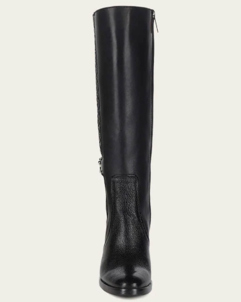 Cuadra Womens Tall Deer Boots Black - FC887