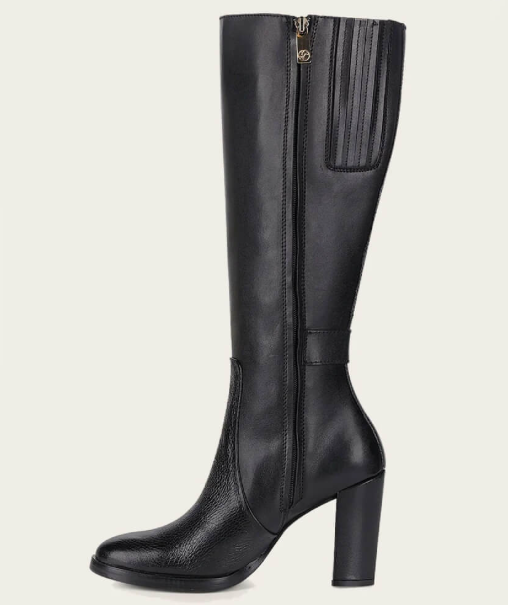 Cuadra Womens Tall Deer Boots Black - FC887