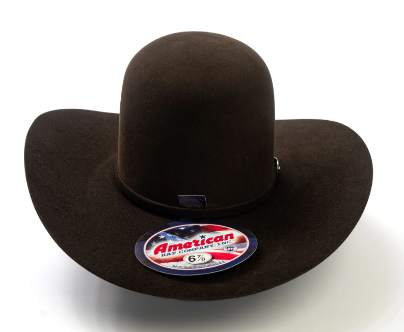 American Hat Company 7X Chocolate 4 1/4" Felt Hat