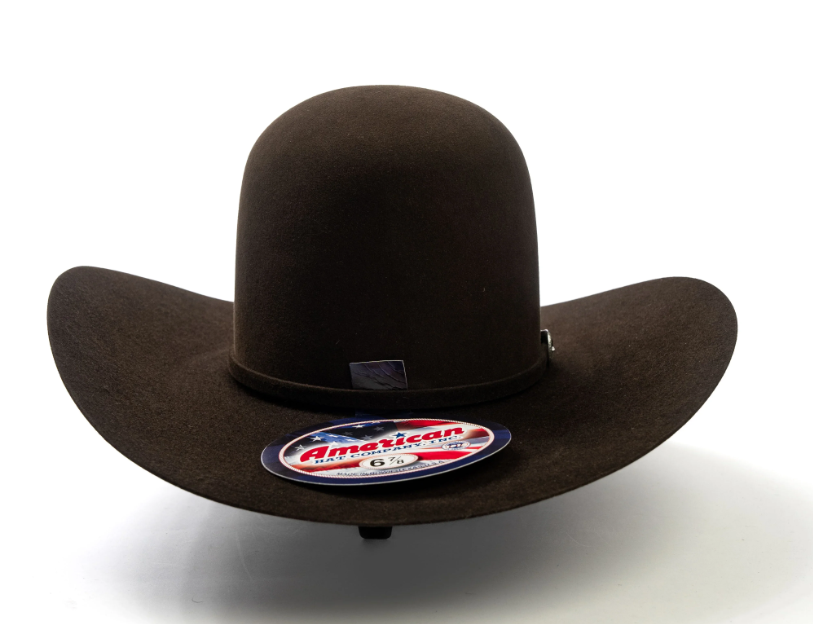 American Hat Company 7X Chocolate 4 1/4" Felt Hat