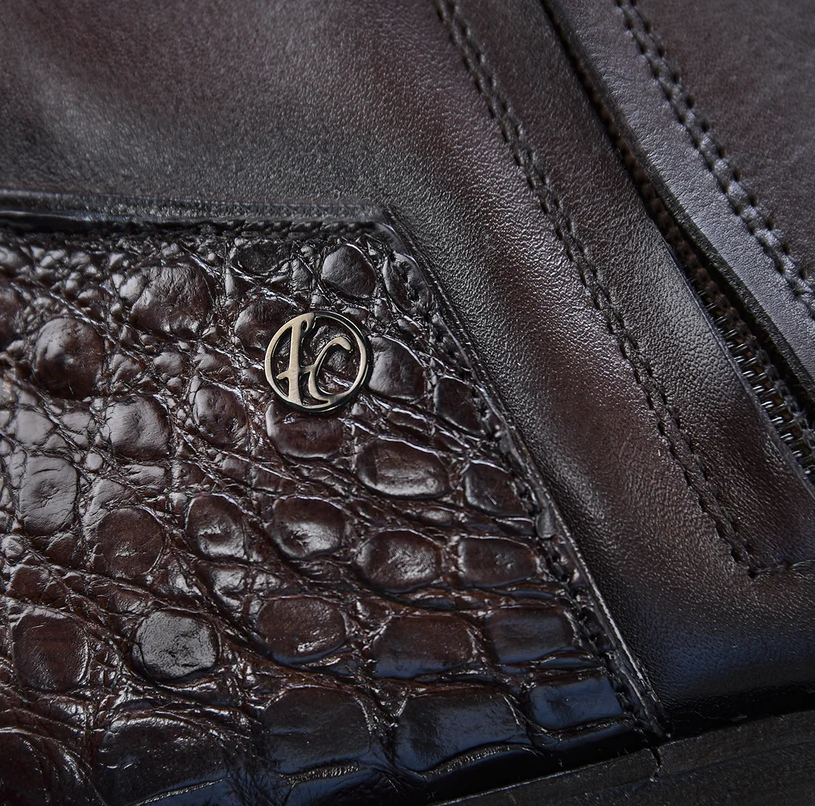 Cuadra Brown Caiman/Dark Brown Cowhide FC867