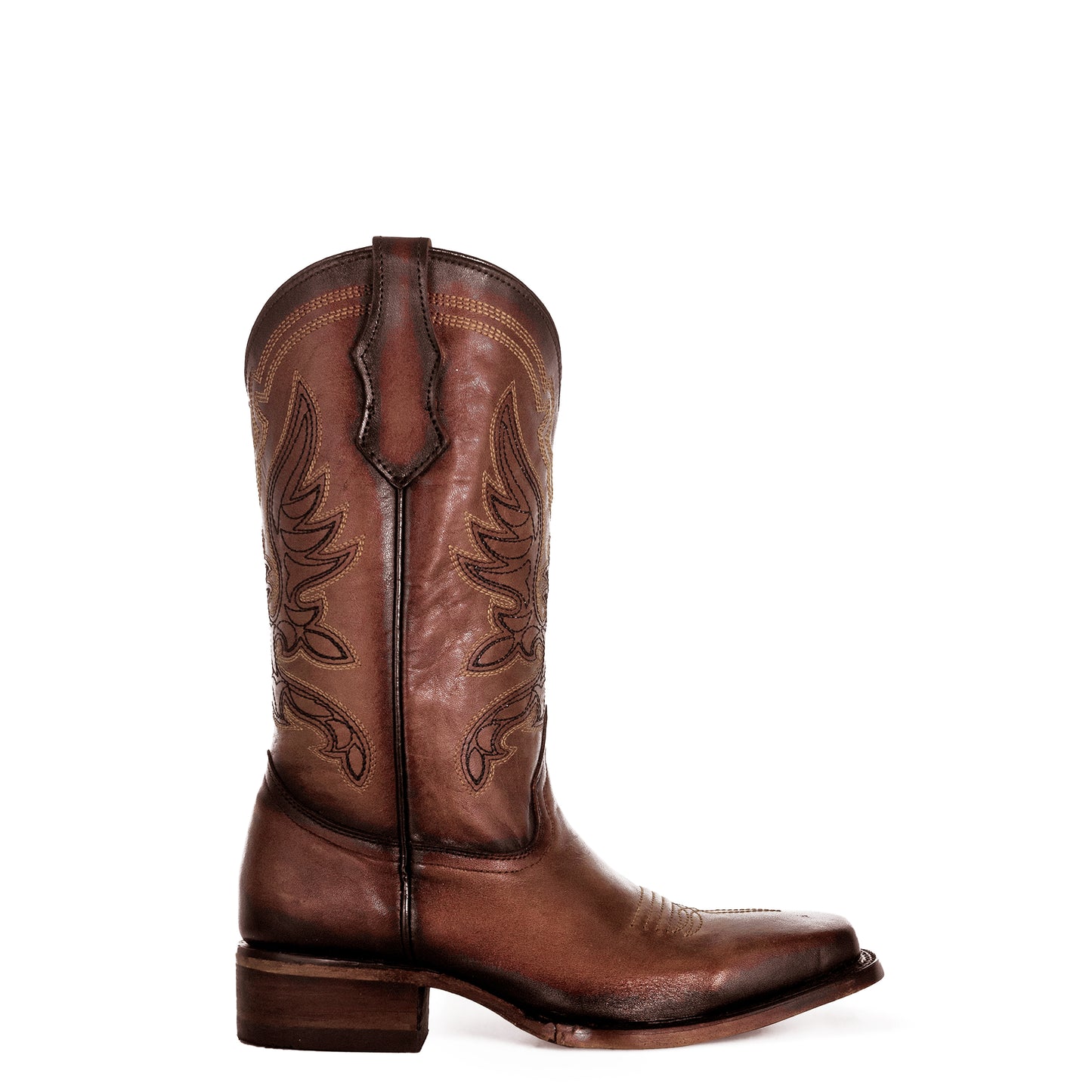 Corral Boot Company Tn Brown Embroidery Square Toe