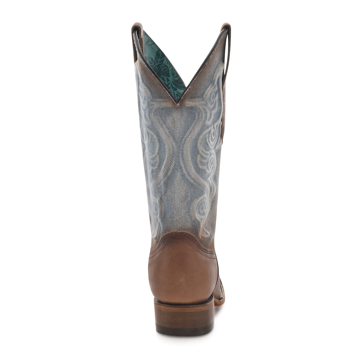 Corral Brown and Denim Embroidered Boot