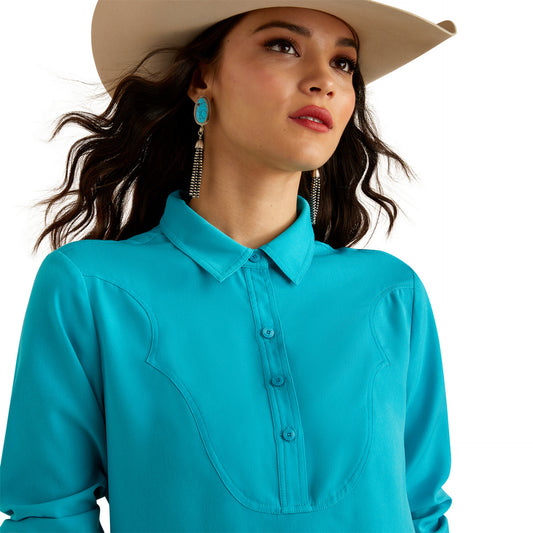 Ariat Buckaroo Teel Ladies Shirt