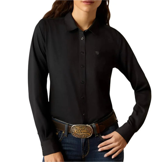 Ariat Black Women's Button Down Fitted Shirt