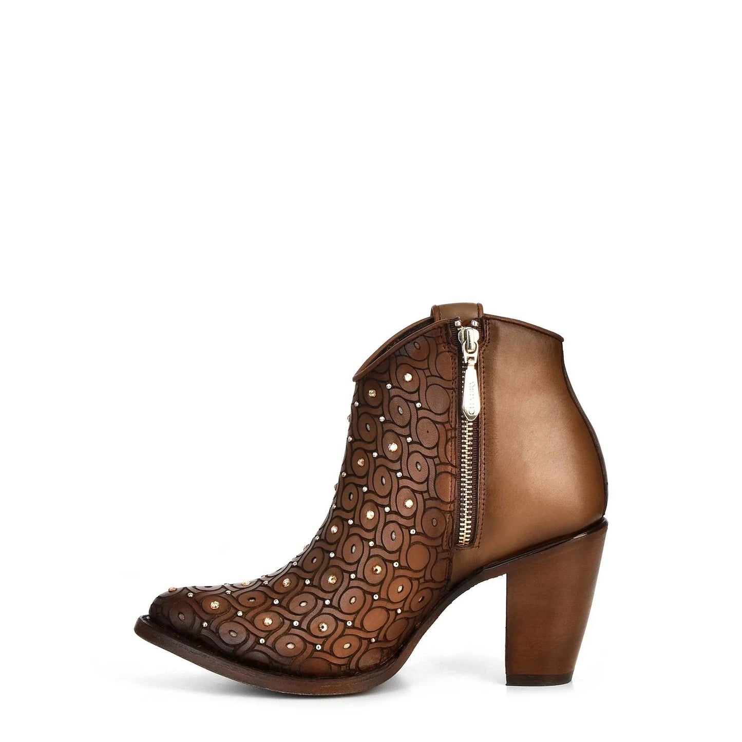 Cuadra Maple Laser Austrian Crystal Bootie